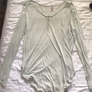 long sleeve henley top